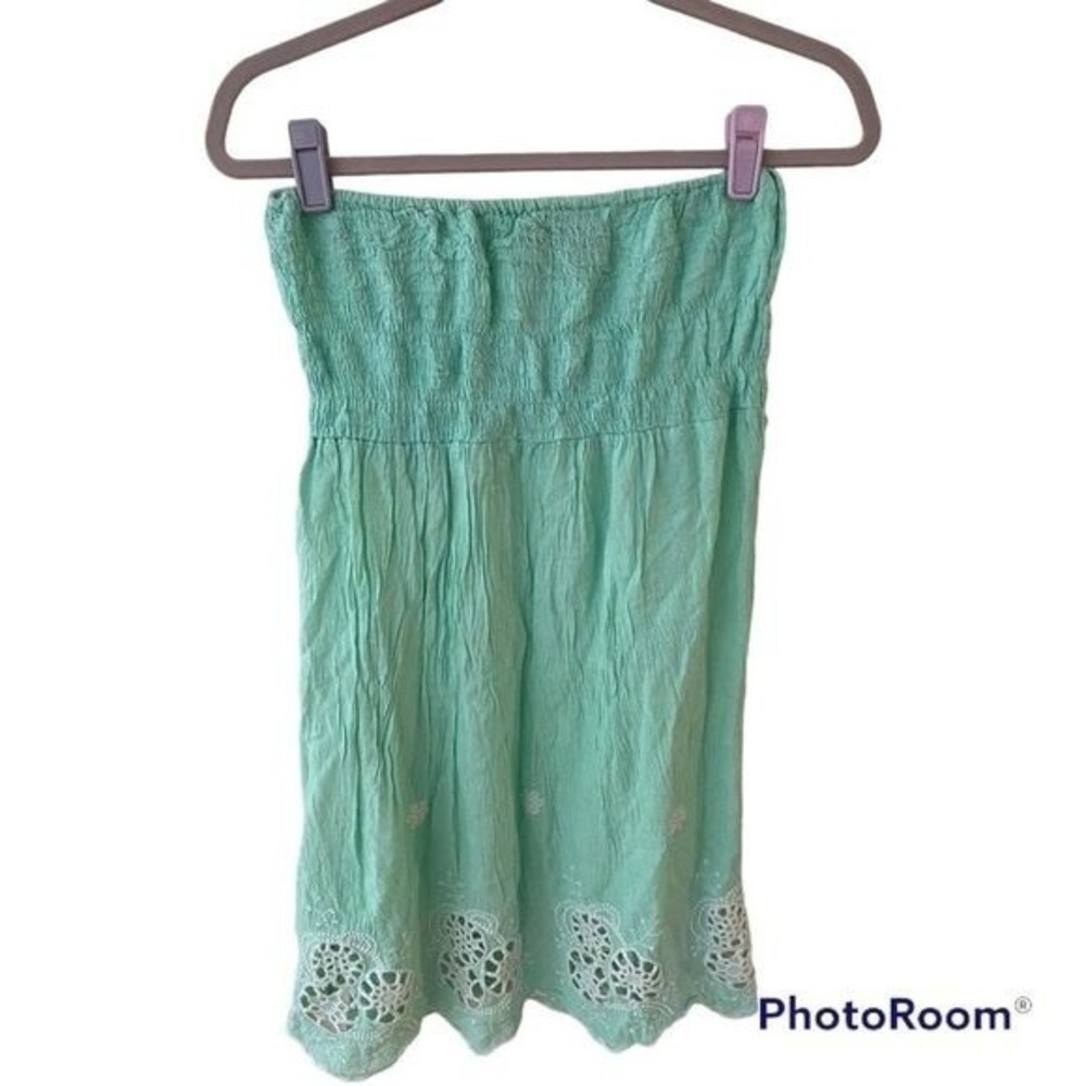 Women’s Raviya strapless aqua dress medium